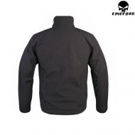 Softshell windbreaker jacket black emerson (em6810b)