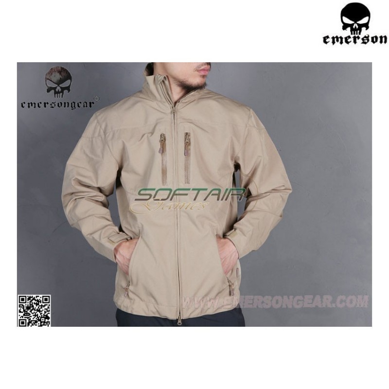 Softshell windbreaker jacket black emerson (em6810b)