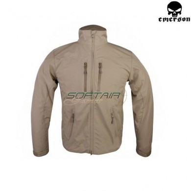 Softshell windbreaker jacket dark earth emerson (em6810d)