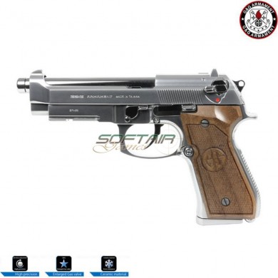 Pistola a gas scarrellante gpm92 gp2 limited edition silver g&g (gg-m92-gp2s)