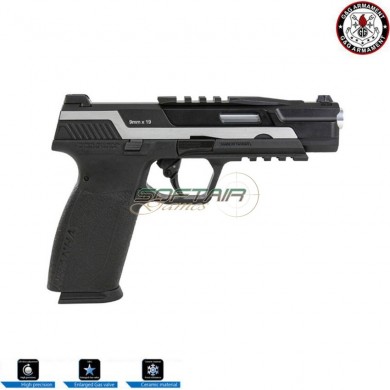 Piranha tr silver blowback gas pistol g&g (gg-pir-trs)