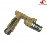 Vertical Foregrip Flashlight M900v Led dark earth element (el-ex451-de-lo)