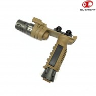 Vertical Foregrip Flashlight M900v Led dark earth element (el-ex451-de-lo)