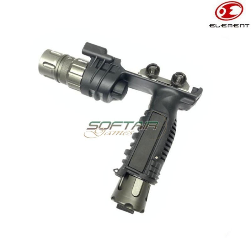Vertical Foregrip Flashlight M900v Led Black element (el-ex451-bk-lo)
