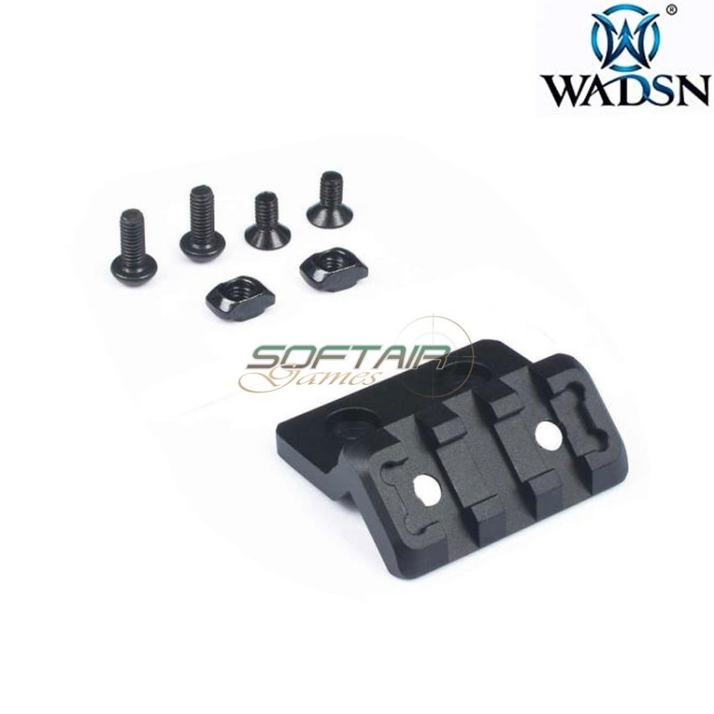 Keymod & LC offset 20mm rail mount black wadsn (wd02003-bk)