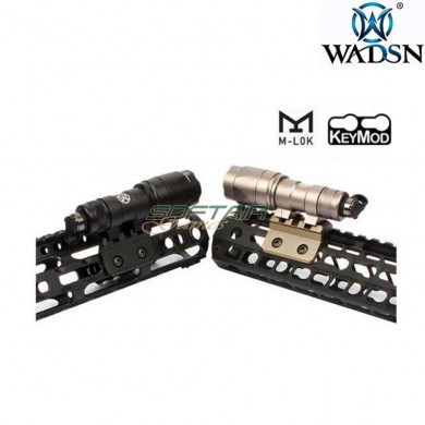 Keymod & LC offset 20mm rail mount black wadsn (wd02003-bk)