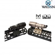Keymod & LC offset 20mm rail mount black wadsn (wd02003-bk)