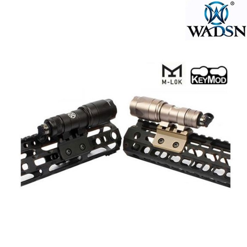 Keymod & LC offset 20mm rail mount dark earth wadsn (wd02003-de)