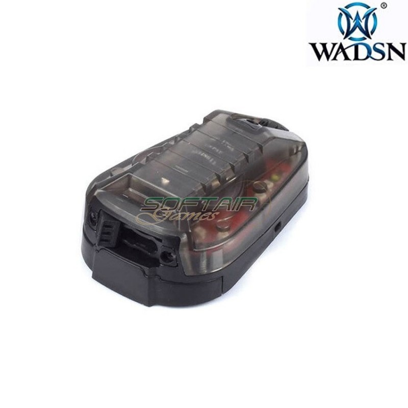 Hel-star 6 gen. iii helmet light black base & red light wadsn (wd03001-bk-red)