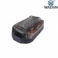 Hel-star 6 gen. iii helmet light black base & red light wadsn (wd03001-bk-red)