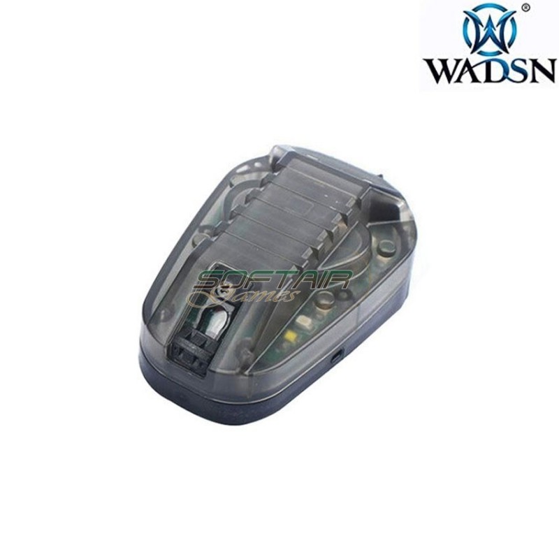 Hel-star 6 gen. iii helmet light black base & green light wadsn (wd03001-bk-gr)