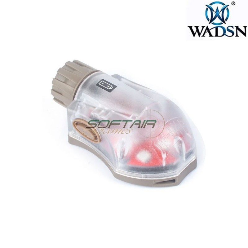 Manta Strobe dark earth base & red light wadsn (wd03002-de-red)