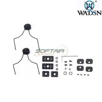 Sordin arc rail adapters black for helmet wadsn (wz169-bk)