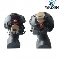 Sordin arc rail adapters black for helmet wadsn (wz169-bk)