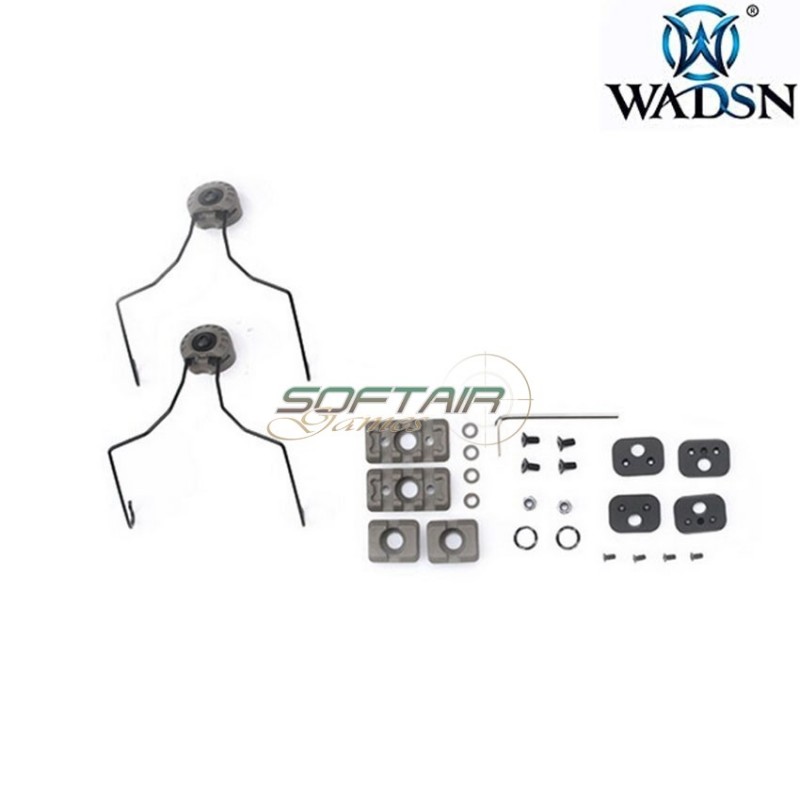 Sordin arc rail adapters foliage green per elmetto wadsn (wz169-fg)