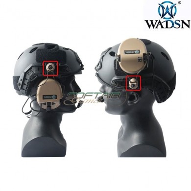 Sordin arc rail adapters foliage green for helmet wadsn (wz169-fg)