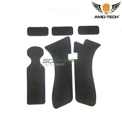 Non-slip Rubber Texture black Grip adesivo Cover per Glock amo-tech® (amt-as.p1-bk)