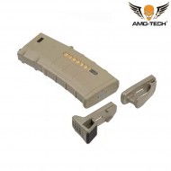 Mid-cap magazine 120bb aeg m4/ar-15 dark earth w/dummy ammo kit B amo-tech® (amt-as.i034-kitb-de)