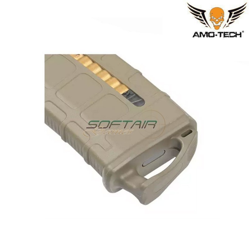 Caricatore monofilare 120bb aeg m4/ar-15 dark earth c/dummy ammo kit B amo-tech® (amt-as.i034-kitb-de)