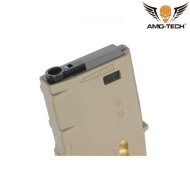 Set 5 pieces Mid-caps magazines 120bb aeg m4/ar-15 dark earth w/dummy ammo kit B amo-tech® (amt-as.i034-kitb-de-5)