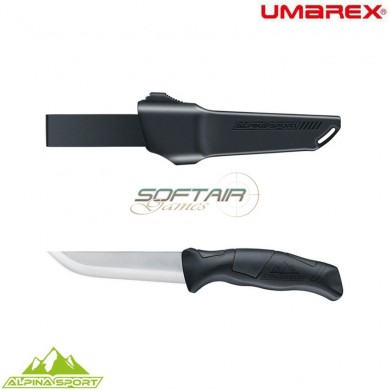 Coltello lama fissa ancho black con custodia rigida alpina sport umarex (um-5.0998.4-bk)