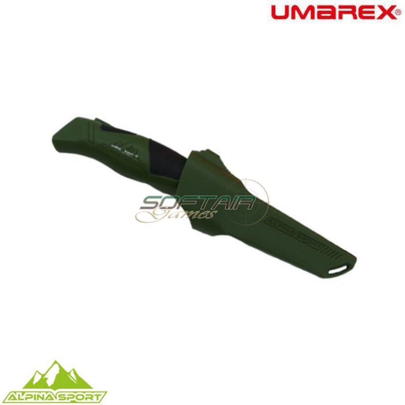 Ancho green fixed blade knife with hard case alpina sport umarex (um-5.0998.4-gr) Ancho green fixed blade knife with hard case alpina sport umarex (um-5.0998.4-gr)
