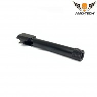 Canna esterna glock 17 black con filetto 14mm ccw amo-tech® (amt-p018-bk)
