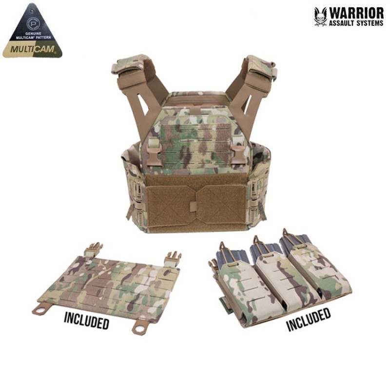 Laser Cut Lpc Low Profile Carrier V1 mk1 Solid Sides c/triple 5.56 Multicam® Warrior Assault Systems (w-lc-lpc-v1-mk1-mc)