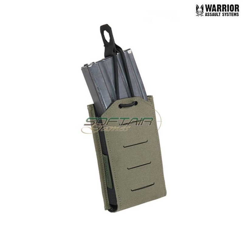 Laser cut Single Fast Open M4 5.56mm Magazine Pouch ranger green Warrior Assault Systems (w-lc-sb-556p-rg)