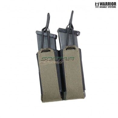 Laser cut double bungee pistol pouch ranger green Warrior Assault systems (w-lc-dbpp-rg)
