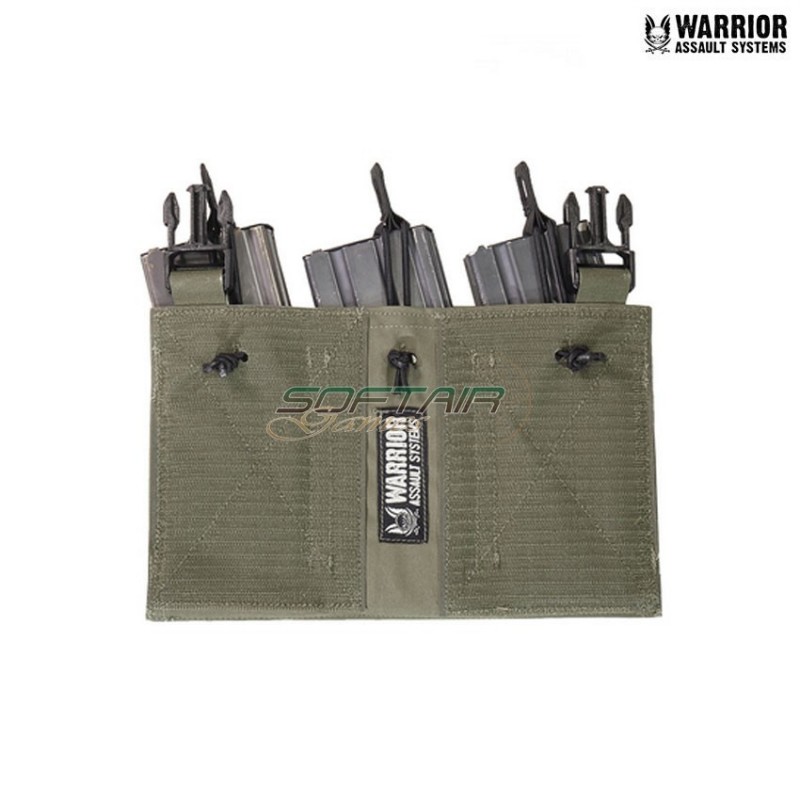 Laser cut pannello detachable tripla bungee 5.56 ranger green Warrior Assault systems (w-lc-dfp-tb-556p-rg)