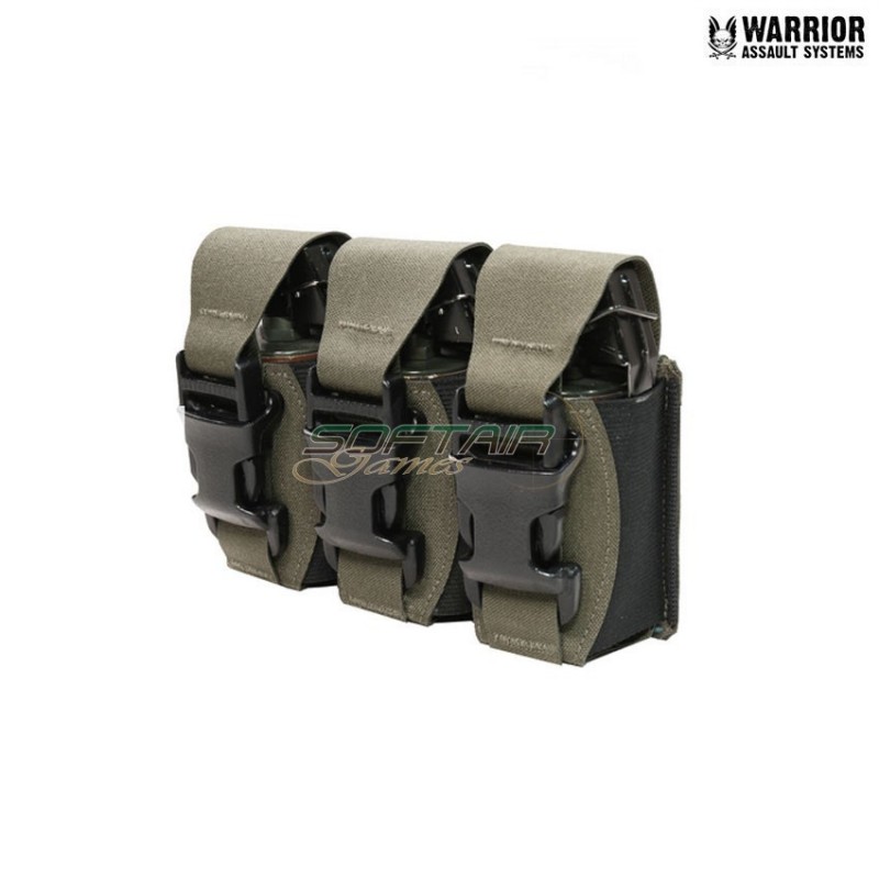 Laser cut tasca triple 40mm Flash Bang ranger green Warrior Assault Systems (w-lc-t40-fbp-rg)