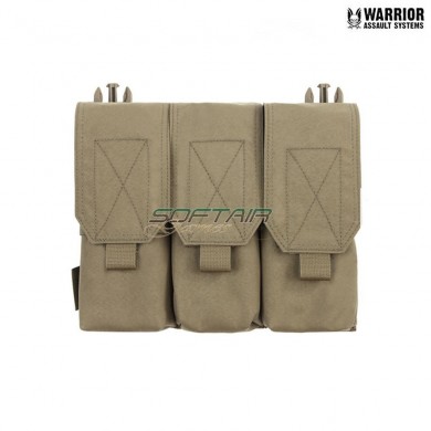 Tasca removibile tripla m4 covered coyote tan warrior assault systems (w-eo-dfp-tm4-ct)