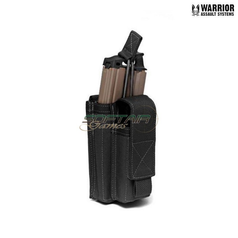 Single Open 5.56mm & 9mm Magazine Pouch black Warrior Assault Systems (w-eo-smop-sp-blk)