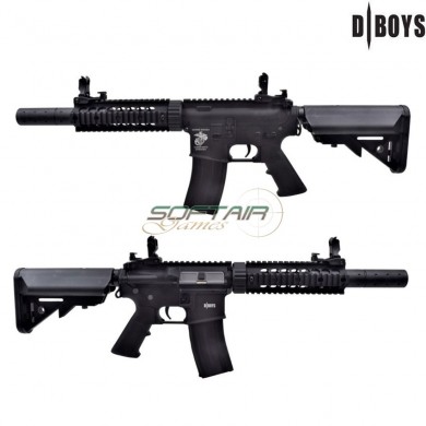 Electric rifle m4 silenced metal version black dboys (3881m)