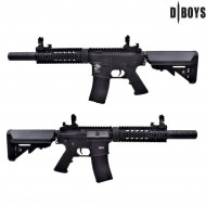 Electric rifle m4 silenced metal version black dboys (3881m)