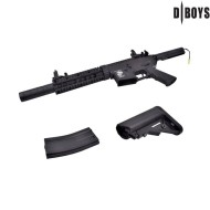 Fucile elettrico m4 silenced metal version black dboys (3881m)