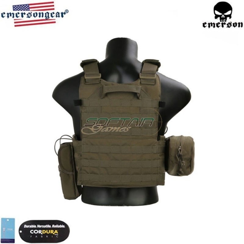 Lbt 6094a Style Plate Carrier Blue Label Ranger Green® Genuine Usa Emerson (emb7440rg)