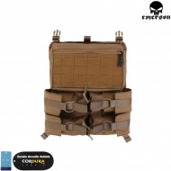 Back panel for tactical vest 420 coyote brown emerson (em9535cb)