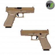 Pistola a gas glock G17 Gen.4 MOS c/rmr tan blowback we (we-we00458-mos)