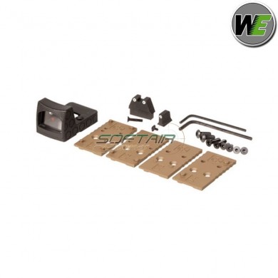 Gas pistol glock G17 Gen.4 MOS w/rmr tan blowback we (we-we00458-mos)