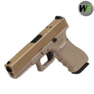 Pistola a gas glock G17 Gen.4 MOS c/rmr tan blowback we (we-we00458-mos)