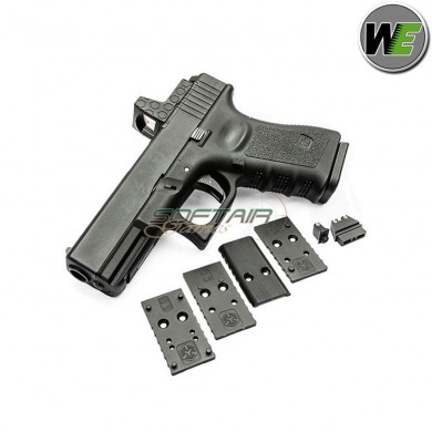 Gas pistol glock G19 Gen.3 MOS w/rmr black blowback we (we-we00289-mos)