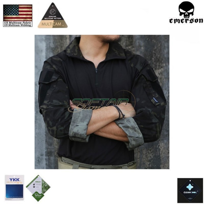 Giacca combat G3 upgrade version Multicam Black® emerson (em9501mcbk) Giacca combat G3 upgrade version Multicam Black® emerson (em9501mcbk)