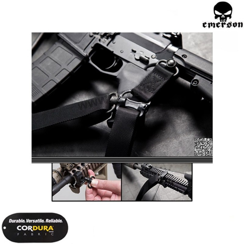 Sling double hook QD black emerson (bd8901-b)