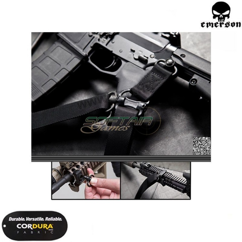 Cinghia doppio aggancio QD khaki emerson (bd8901-kh)