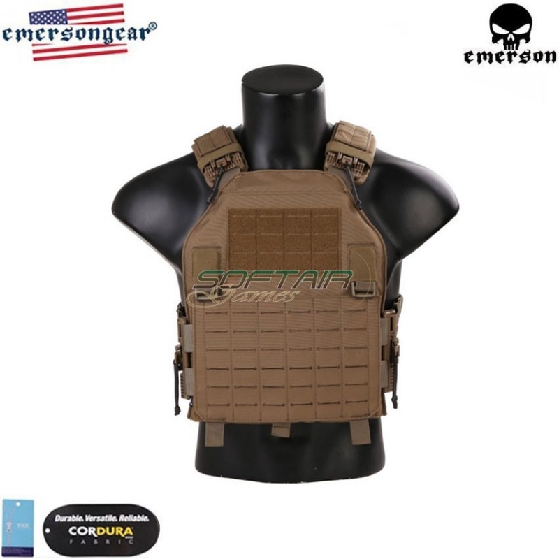 Assault carrier lvac blue label coyote brown emerson (emb7404cb)