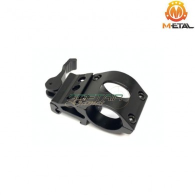 QD 45° offset flashlight/laser mount 1" black metal® (me04039-bk)