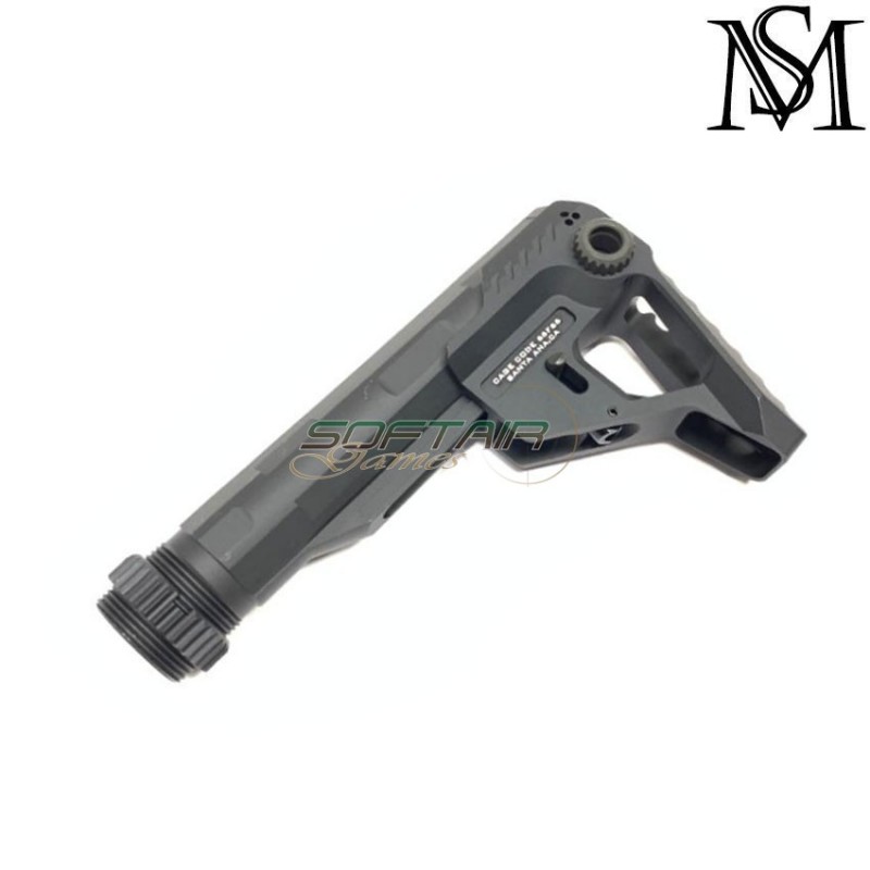 Stock si style pit viper black cnc for aeg m4 milsim series (ms-115-bk) Stock si style pit viper black cnc for aeg m4 milsim series (ms-115-bk)