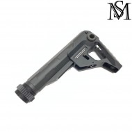 Calcio si style pit viper black cnc per aeg m4 milsim series (ms-115-bk)